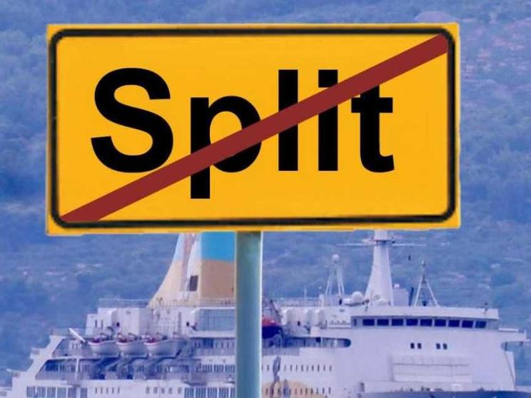 Un traghetto italiano fa arrabbiare Spalato