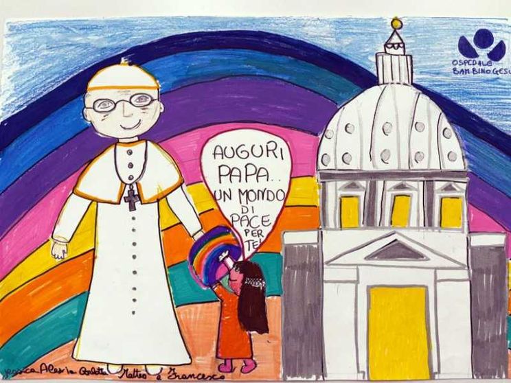 I primi auguri per il compleanno del Papa sono arrivati dai bambini