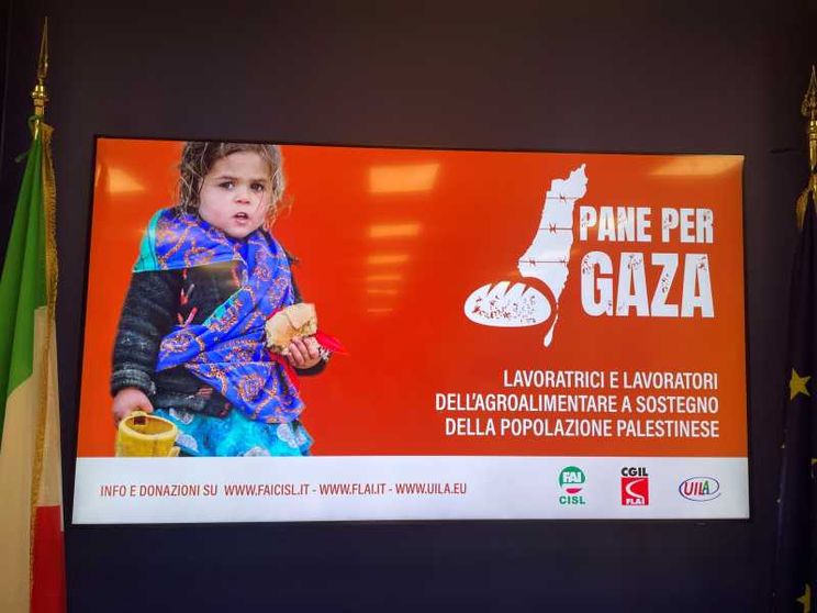 I sindacati dell'alimentare insieme per mandare cibo a Gaza