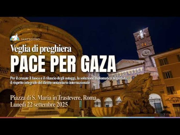 "Pace per Gaza": la veglia di preghiera di Sant'Egidio