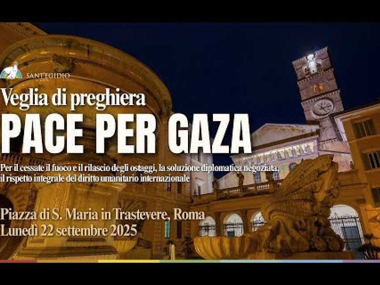"Pace per Gaza": la veglia di preghiera di Sant'Egidio