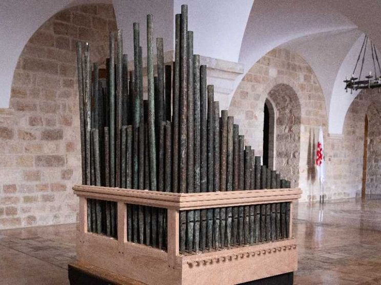 L'organo dei crociati rinvenuto a Betlemme è tornato a suonare