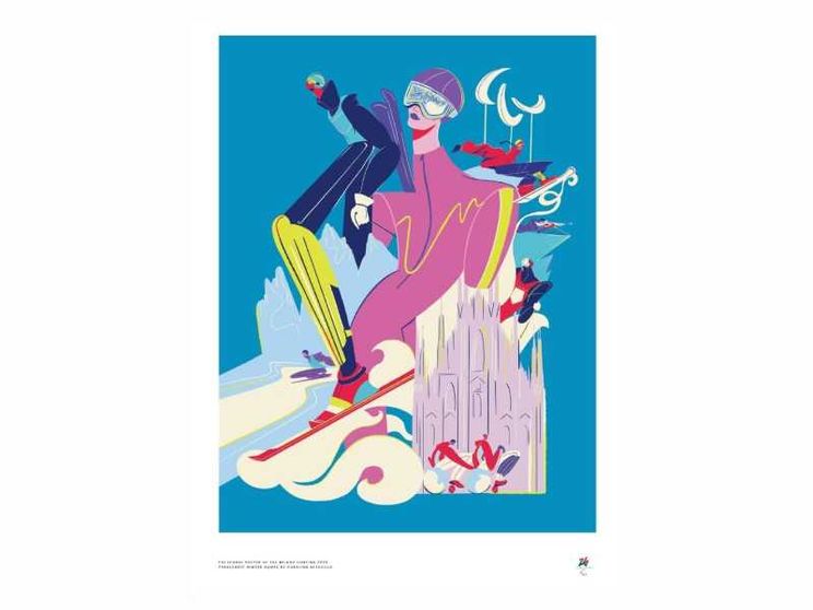 Un tocco femminile per i poster di Milano Cortina