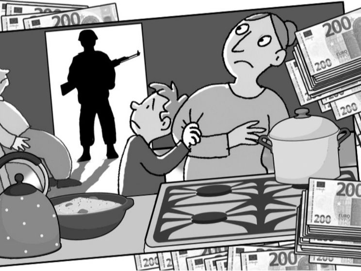 L'illustrazione che ha accompagnato la pagina su Marzabotto pubblicata giovedì scorso su Popotus