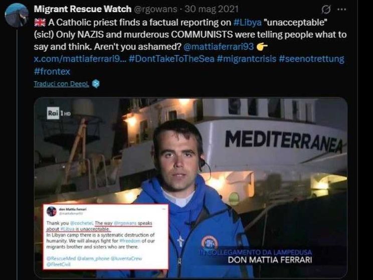 È stato identificato l'uomo che minacciava don Mattia Ferrari