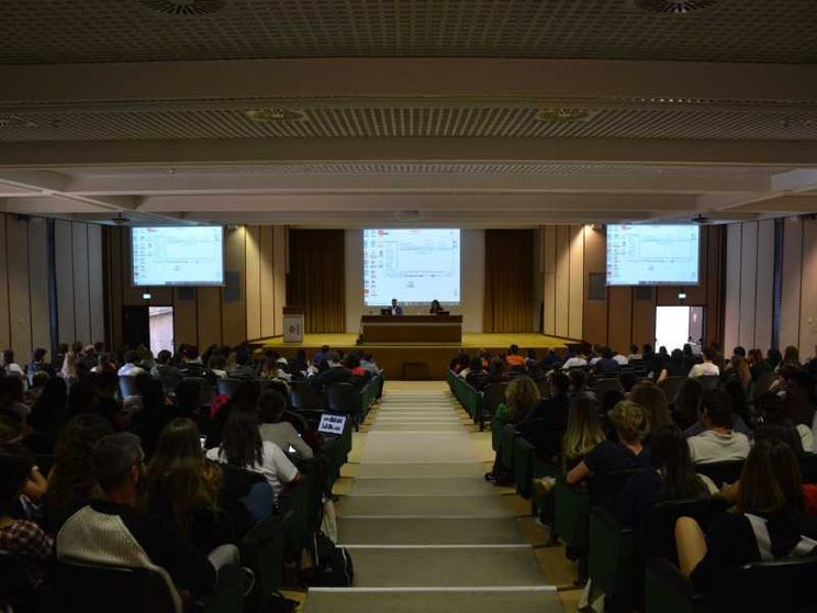 Auditorium dell'Università Europea di Roma. Ufficio stampa Università Europea