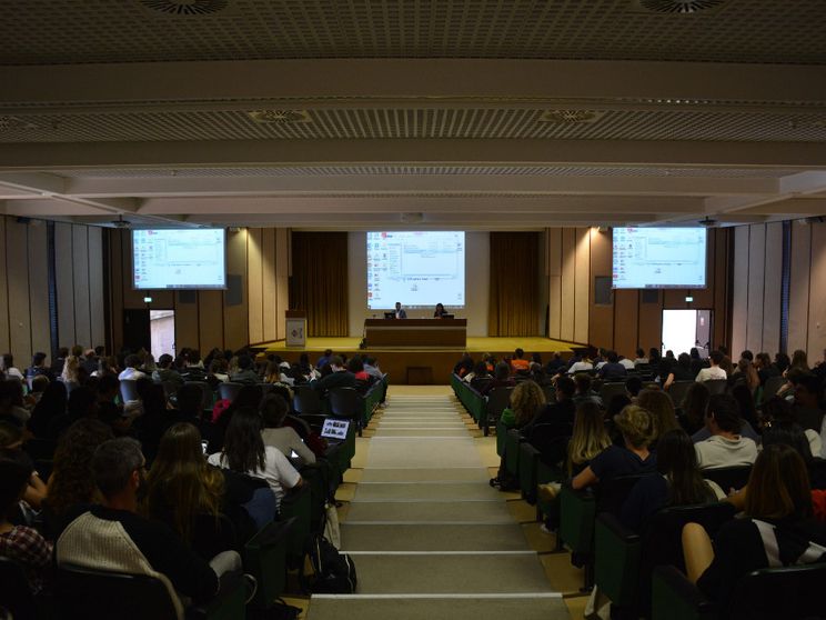 Auditorium dell'Università Europea di Roma. Ufficio stampa Università Europea