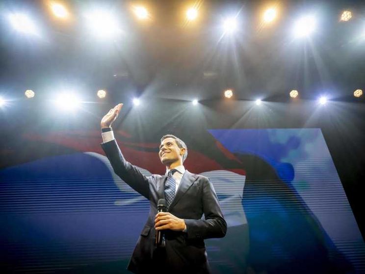 Il leader di D66 (Democratici 66), Rob Jetten, che ha pareggiato l'estrema destra.