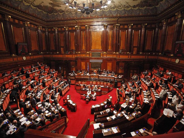 L'Aula del Senato durante la discussione della manovra negli anni scorsi. Foto d'archivio