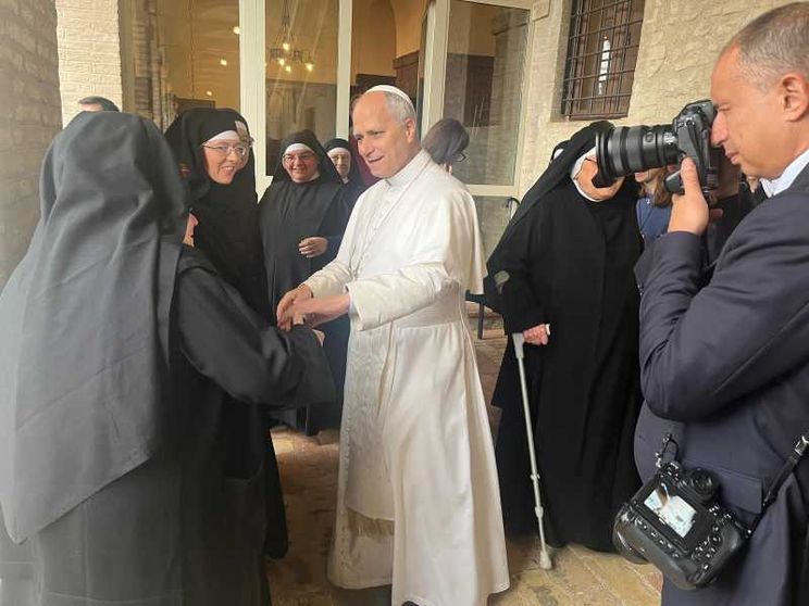 La visita dalle agostiniane, la Messa, il pranzo: cos'ha fatto il Papa a Montefalco