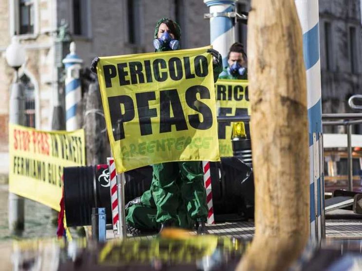 Una manifestazione contro i Pfas in Veneto