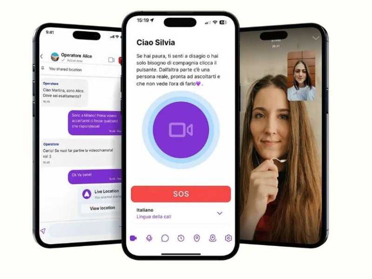 L'app Viola, che permette a una donna di collegarsi in diretta con un operatore mentre torna a casa da sola