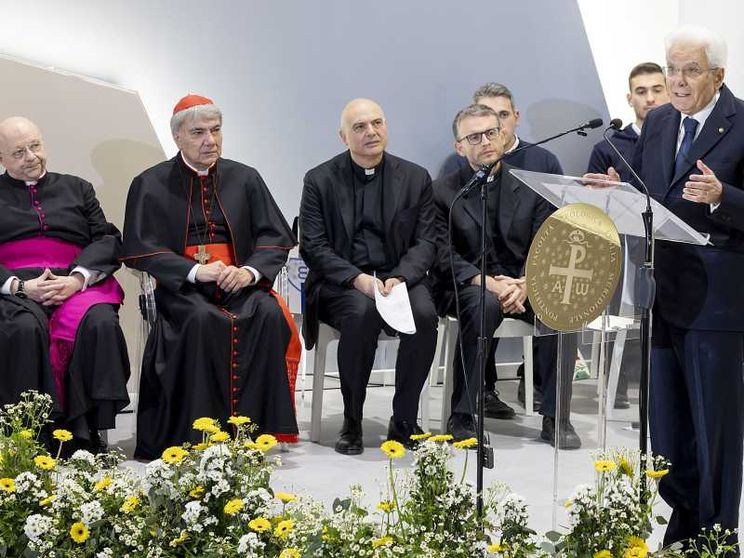 Il presidente della Repubblica Sergio Mattarella all’inaugurazione dell’anno accademico della Pontificia Facoltà Teologica dell'Italia meridionale a Napoli / Paolo Giandotti