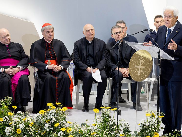 Il presidente della Repubblica Sergio Mattarella all’inaugurazione dell’anno accademico della Pontificia Facoltà Teologica dell'Italia meridionale a Napoli / Paolo Giandotti