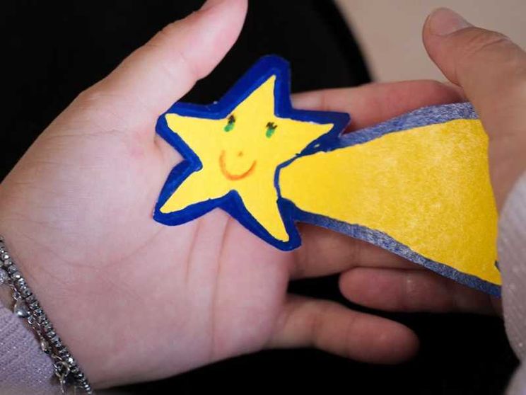 La stella di Natale simbolo della campagna di raccolta fondi dell'ospedale
