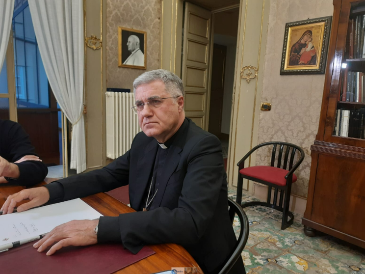 L'arcivescovo di Palermo Corrado Lorefice