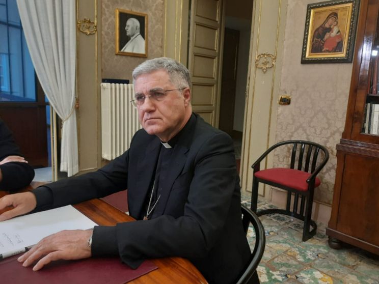 L'arcivescovo di Palermo Corrado Lorefice