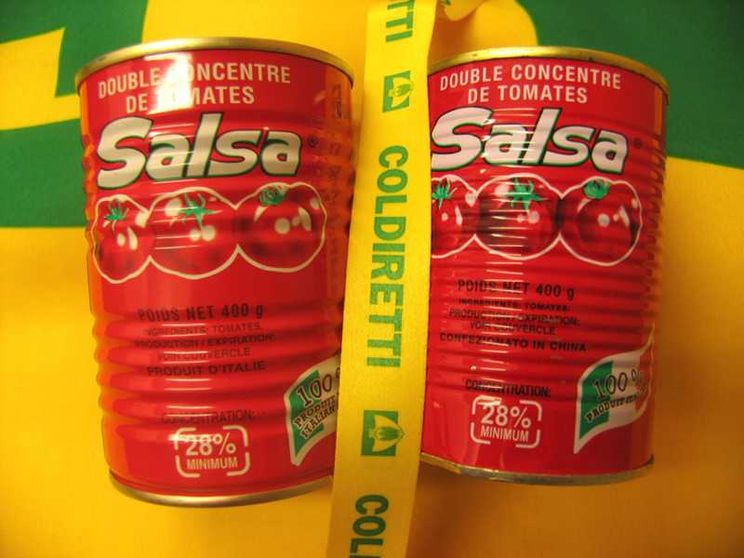 Lattine di salsa di pomodoro cinese
