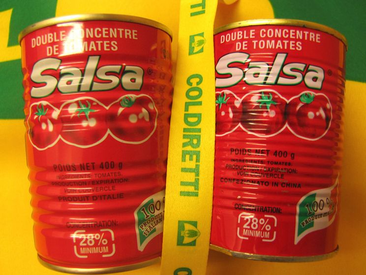 Lattine di salsa di pomodoro cinese