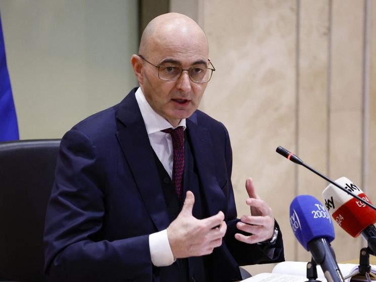 Il vicepresidente del Csm Pinelli. Foto Ansa/Fabio Frustaci