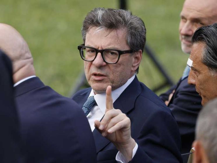 Il ministro dell'Economia Giancarlo Giorgetti. Foto Ansa