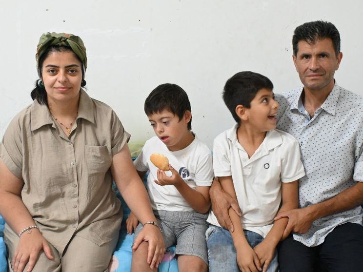 La famiglia di S. e J., originari del Nord dell’Iraq, insieme ai figli di 11 anni e di 8