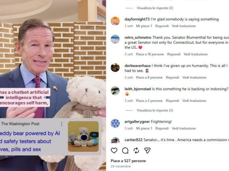 L’orsetto Kumma e gli altri giocattoli con l'IA che fanno paura