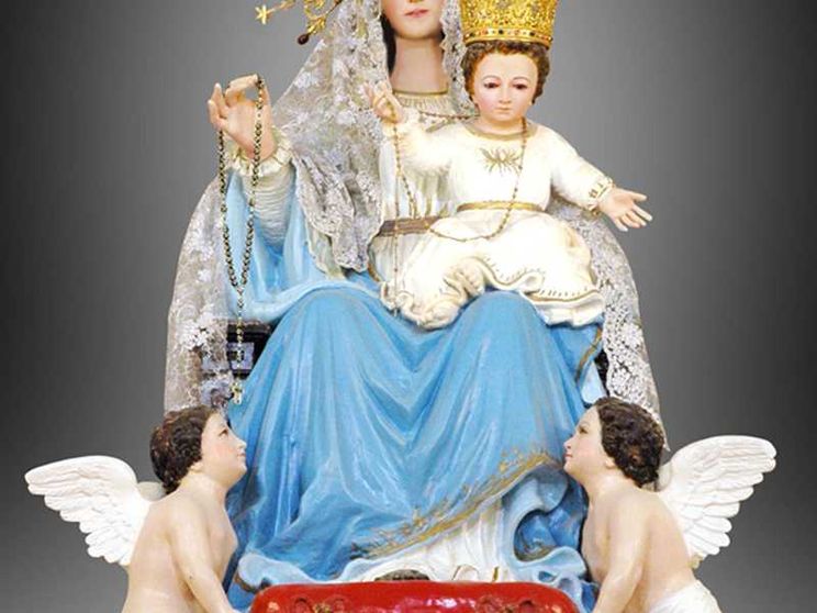 La statua di Nostra Signora d'Arabia, patrona del Vicariato d'Arabia del nord