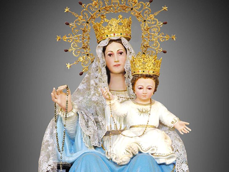 La statua di Nostra Signora d'Arabia, patrona del Vicariato d'Arabia del nord