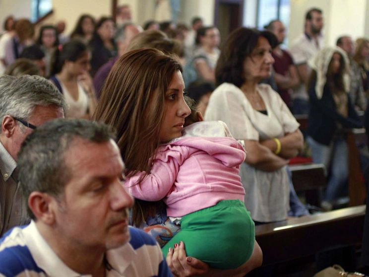 Una famiglia a Messa