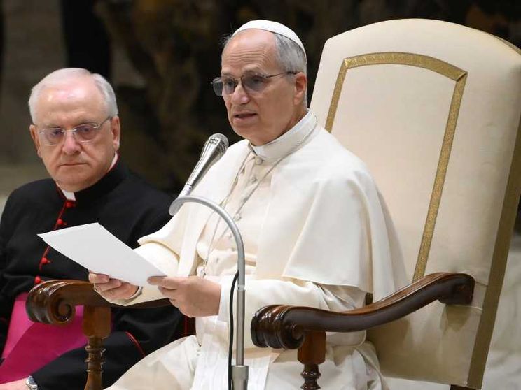 Papa Leone XIV durante un'udienza generale, 21 gennaio 2026 / ANSA