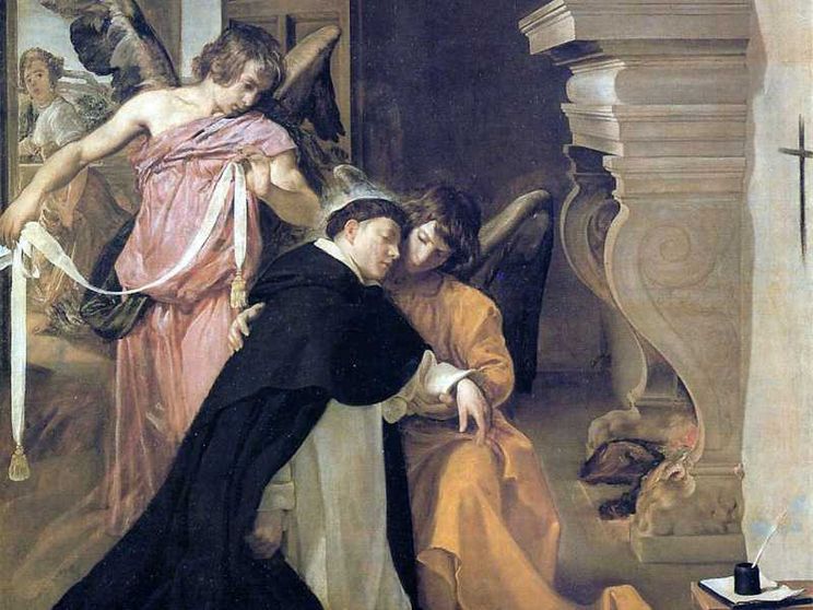 Diego Velazquez, San Tommaso d'Aquino sorretto dagli Angeli, dipinto del 1631