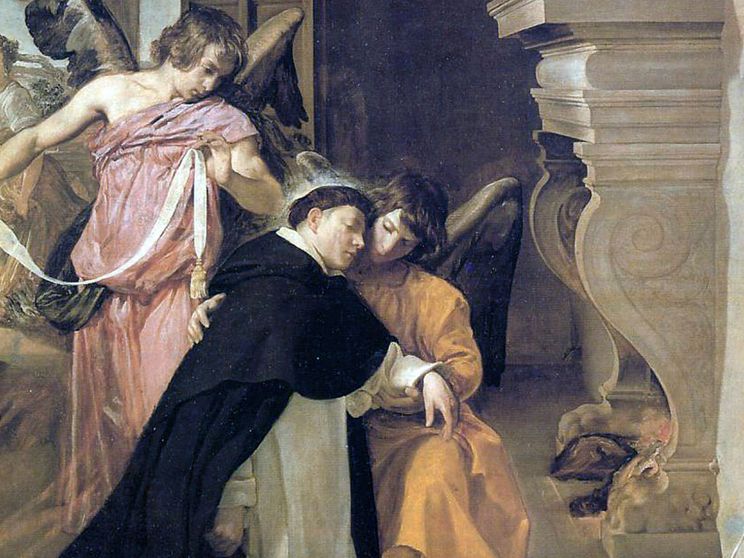 Diego Velazquez, San Tommaso d'Aquino sorretto dagli Angeli, dipinto del 1631