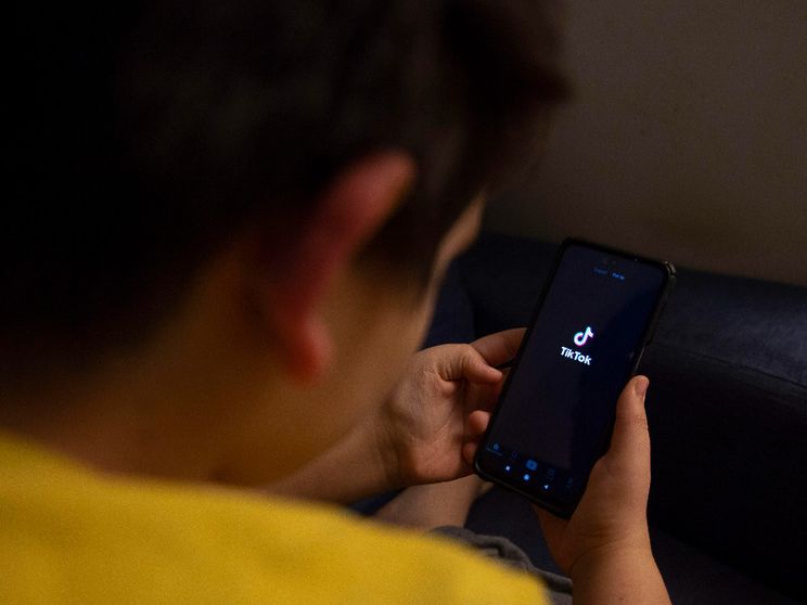 Un ragazzino su TikTok / ANSA