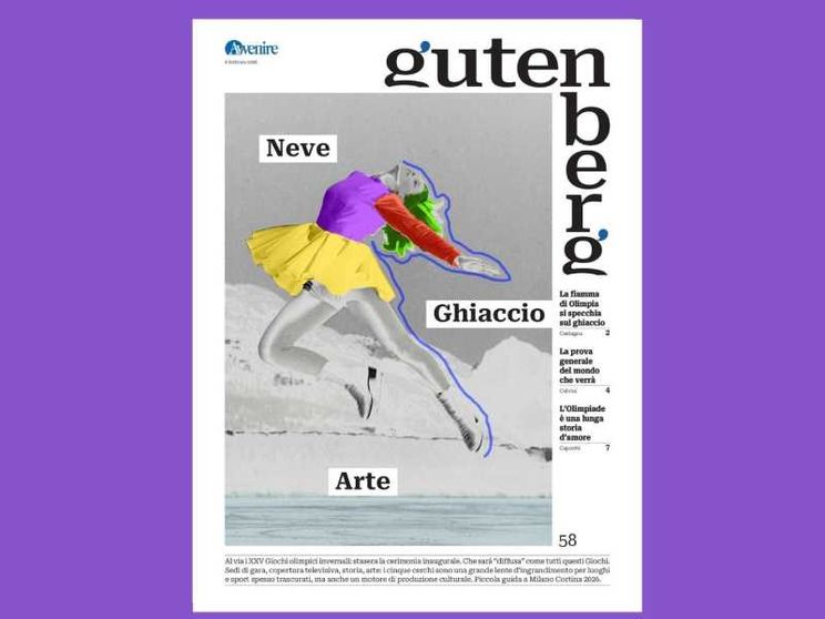 Neve, ghiaccio e arte: un Gutenberg olimpico