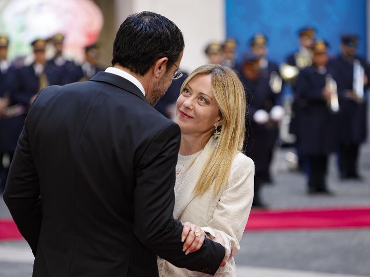 Meloni con il presidente di Cipro