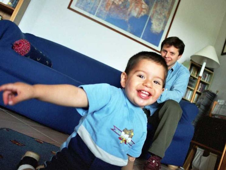 Un papà e il suo bambino