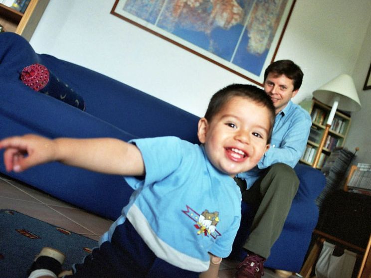 Un papà e il suo bambino