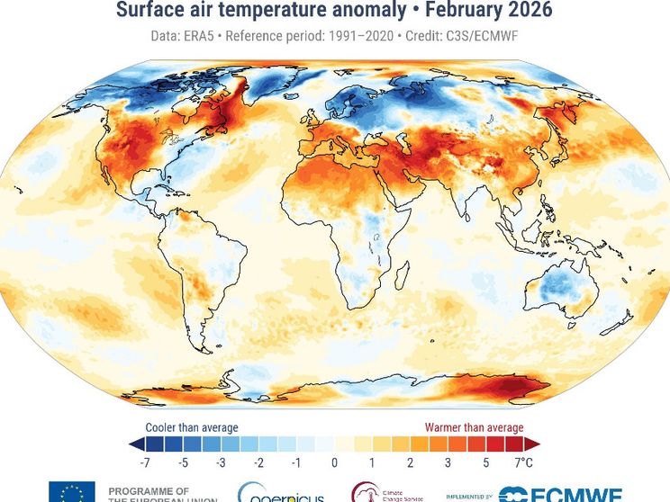 Clima, è stato un altro febbraio caldo a livello globale: è il quinto di sempre