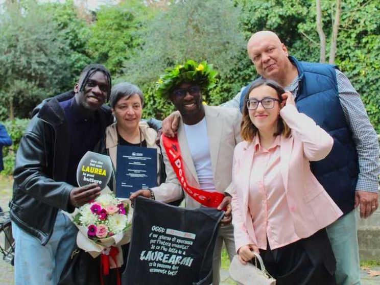 La famiglia Cardaropoli, il giorno della laurea di Arnold / Instagram