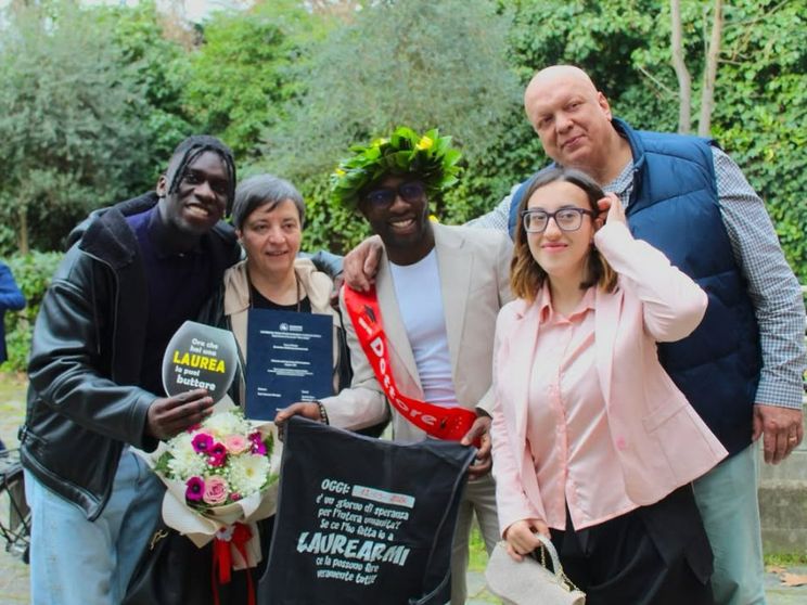 La famiglia Cardaropoli, il giorno della laurea di Arnold / Instagram