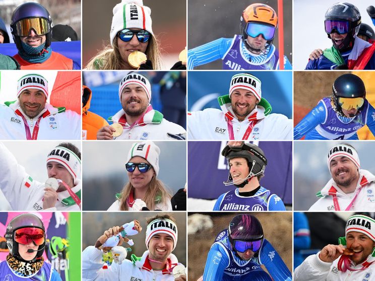 Una per una, tutte le 16 medaglie del record azzurro alle Paralimpiadi invernali