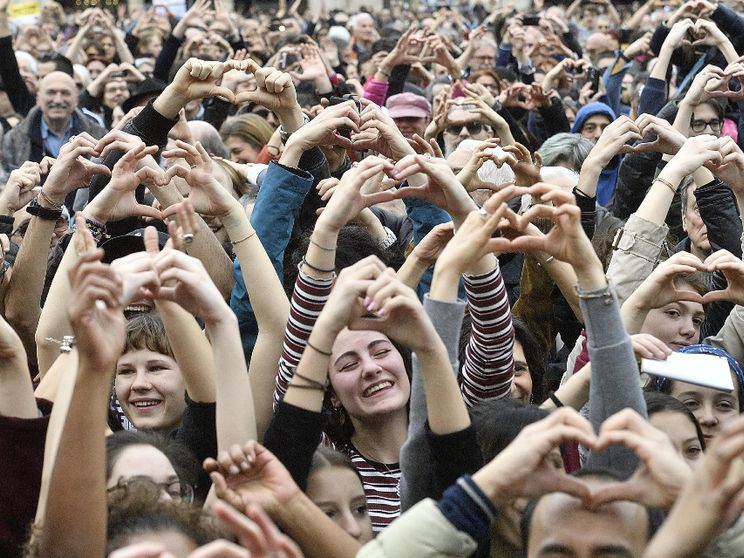 Una manifestazione studentesca contro il razzismo