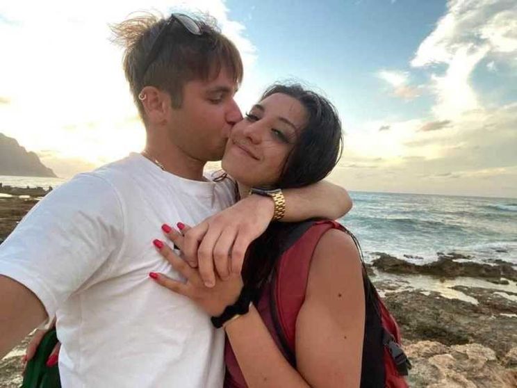 Elisa Bricchi assieme al fidanzato, Costantino Merli