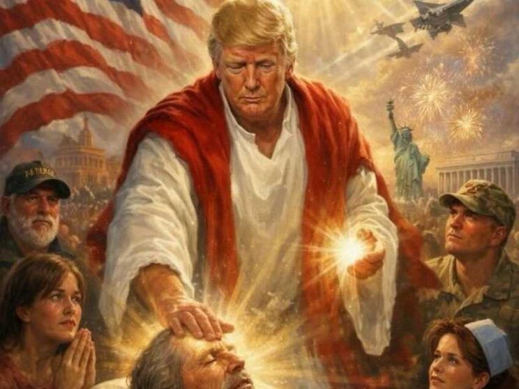 «Non Gesù, un medico». Ma il Trump “taumaturgo” non è meno inquietante