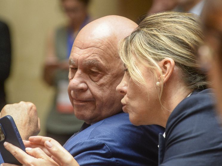 Nella foto da sinistra il ministro della Giustizia Carlo Nordio e il capo di gabinetto Giusi Bartolozzi. Foto d'archivio