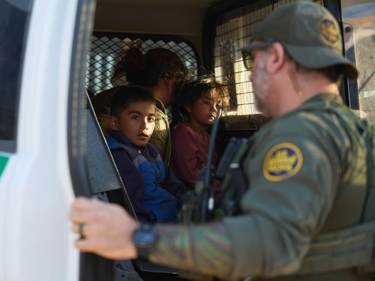 Immigrati sul confine messicano