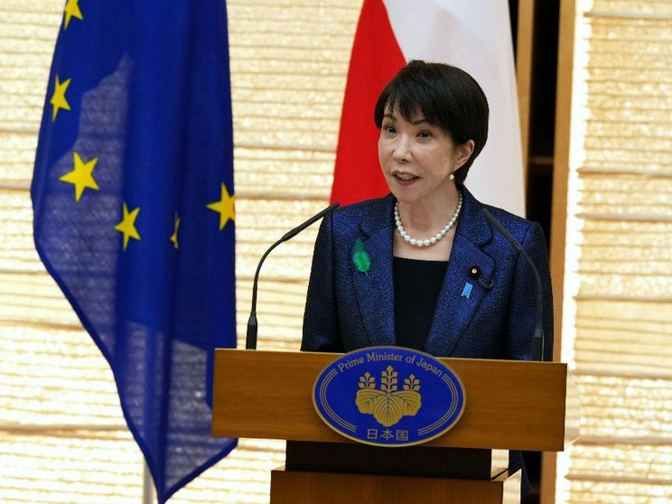 La premier giapponese Sanae Takaichi