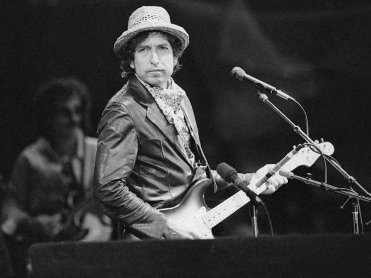 Bob Dylan in concerto nel 1984