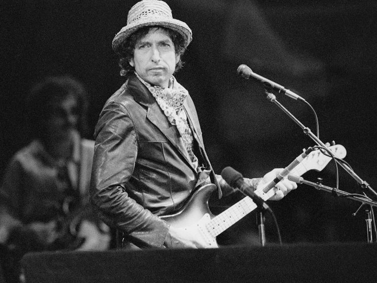 Bob Dylan in concerto nel 1984